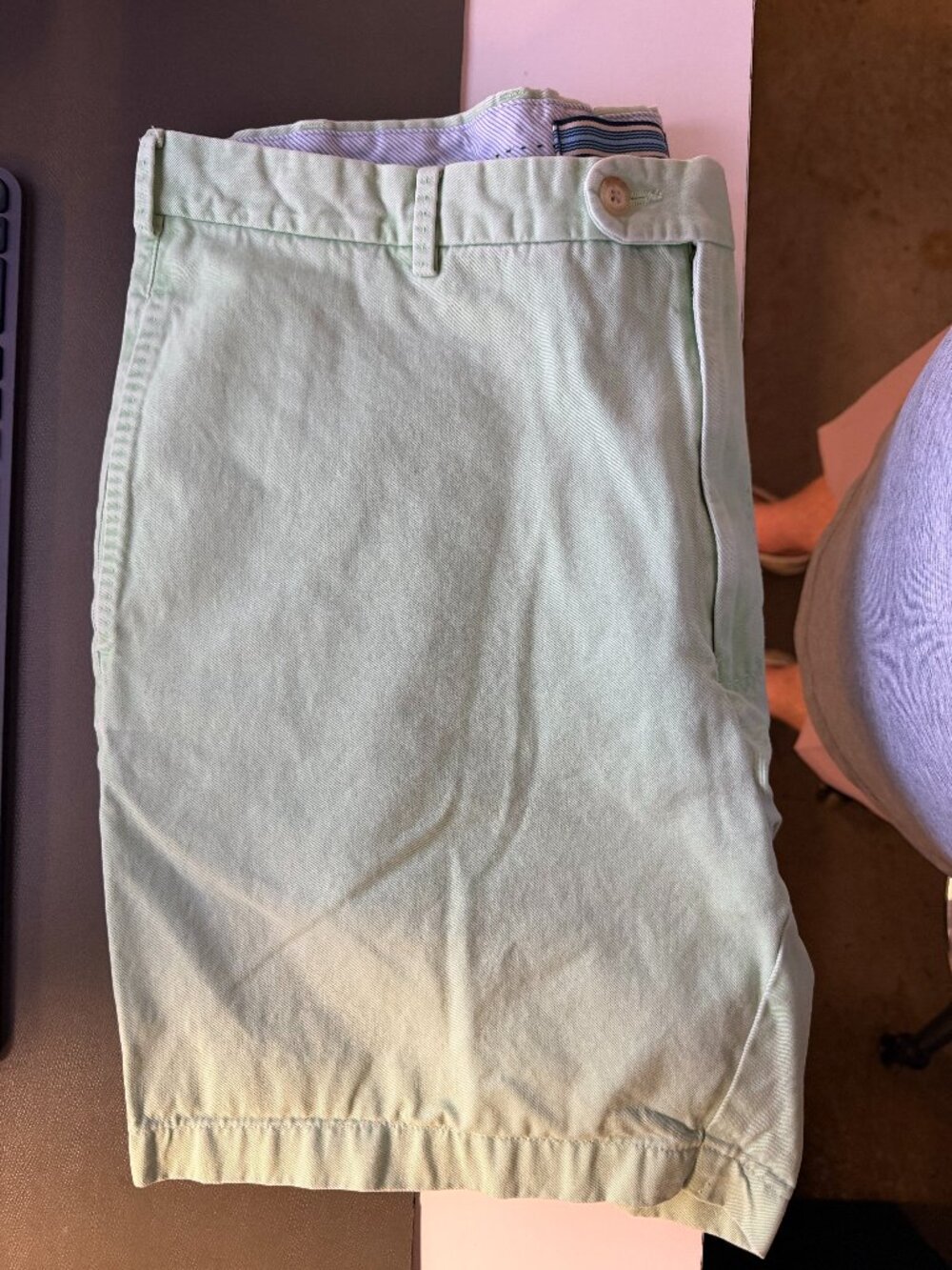 Peter Millar Men’s 38 Pistachio Mint Green Pima Cotton Shorts 6” EUC